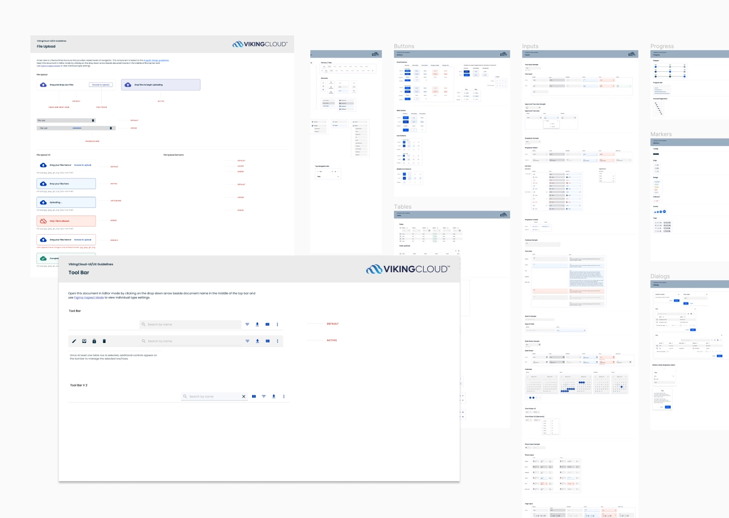 Custom component library extending Material UI, with guidelines.