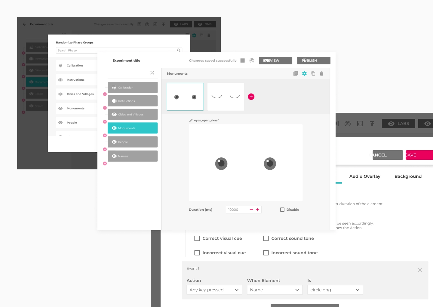 Omniscience experiment builder.
